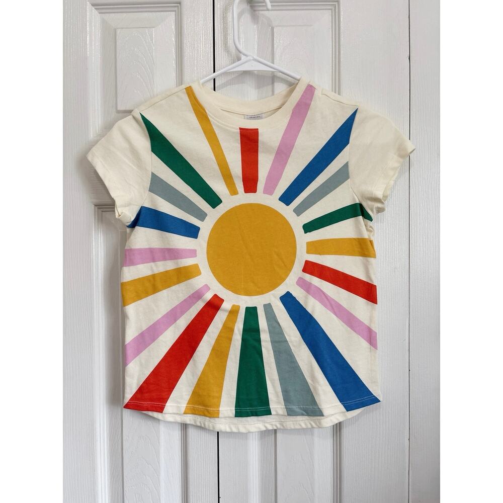 Hanna Andersson Rainbow Sunbeam 100% Cotton T-Shirt US Size 8